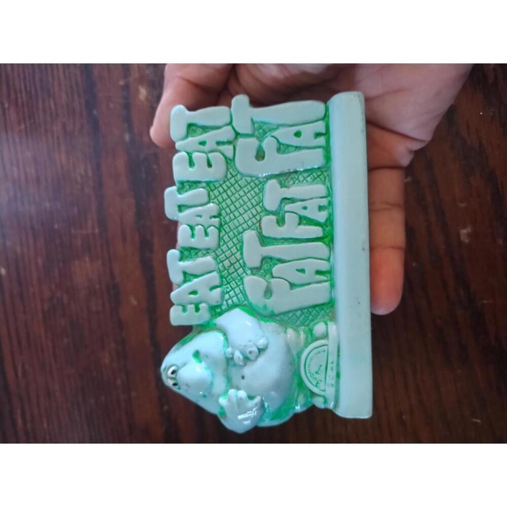Vintage Russ Eat Eat Fat Fat paper weight